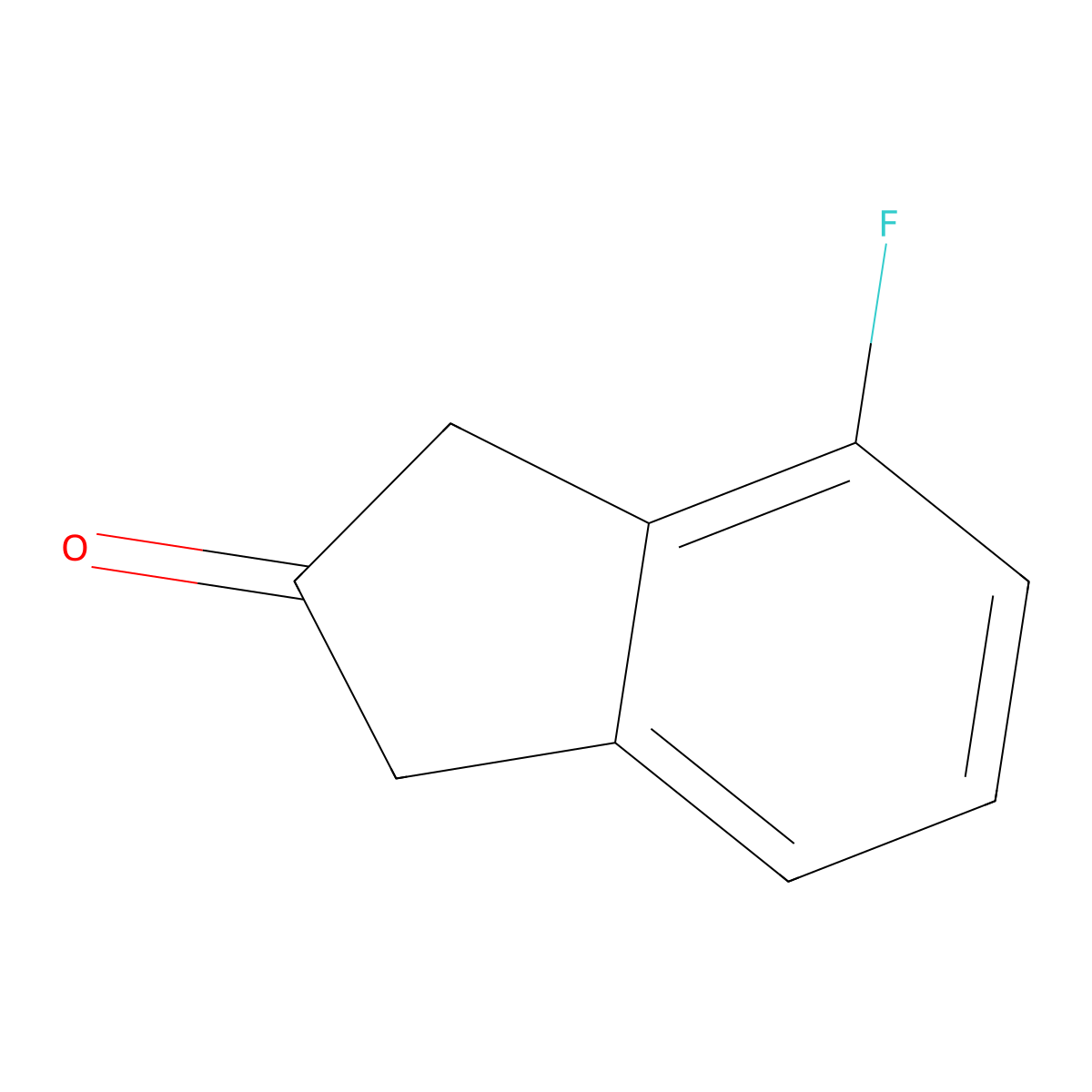 4-Fluoro-1H-inden-2(3H)-one molecular structure, CAS 1210824-58-0