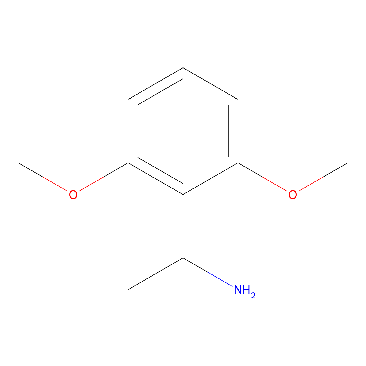 1-(2,6-Dimethoxyphenyl)ethanamine molecular structure, CAS 121083-00-9