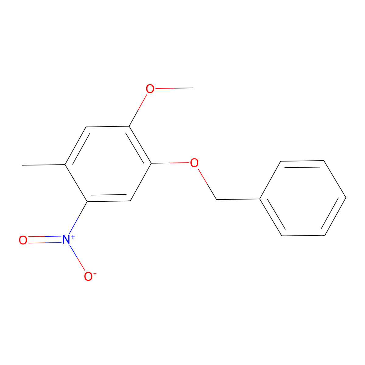4-Benzyloxy-5-methoxy-2-nitrotoluene molecular structure, CAS 121086-26-8