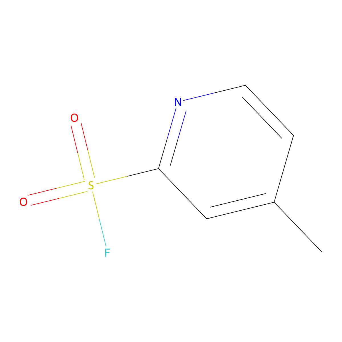 4-Methylpyridine-2-sulfonyl fluoride molecular structure, CAS 1210867-89-2