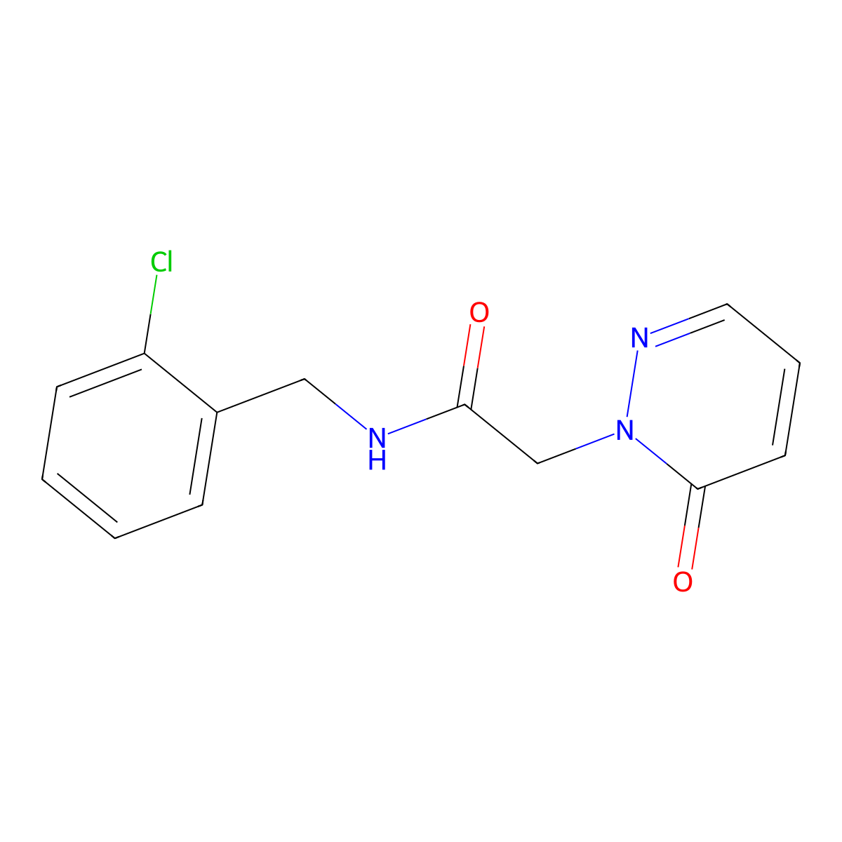 N-(2-chlorobenzyl)-2-(6-oxopyridazin-1(6H)-yl)acetamide molecular structure, CAS 1210868-02-2