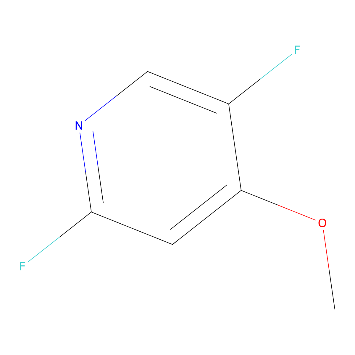2,5-Difluoro-4-methoxypyridine molecular structure, CAS 1210868-65-7