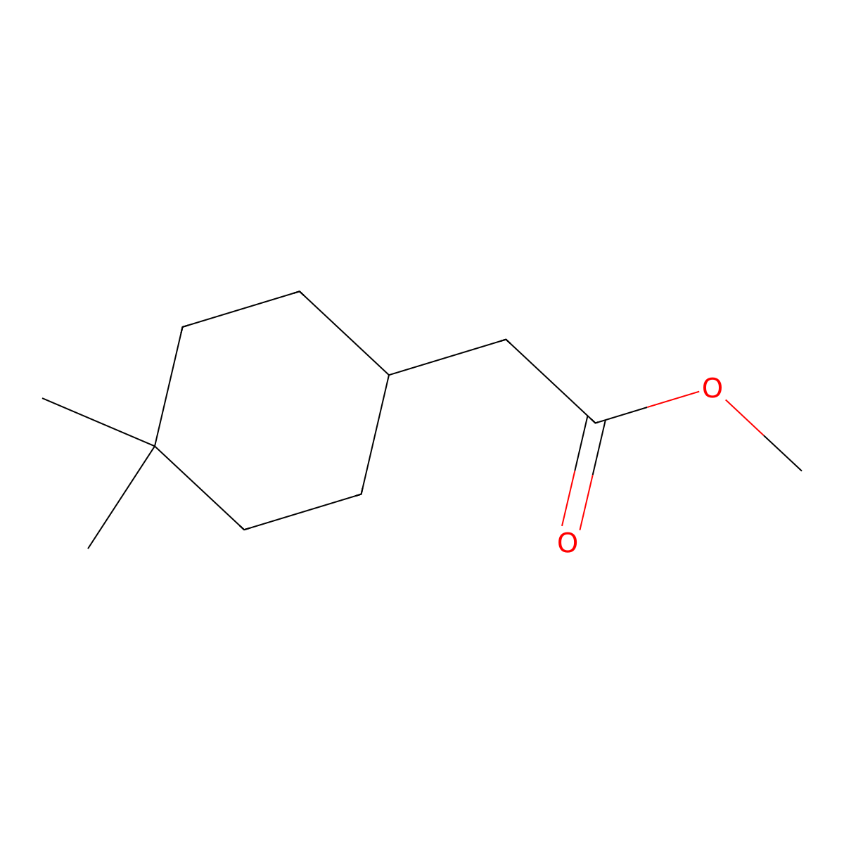 (4,4-Dimethyl-cyclohexyl)-acetic acid methyl ester molecular structure, CAS 1210879-61-0