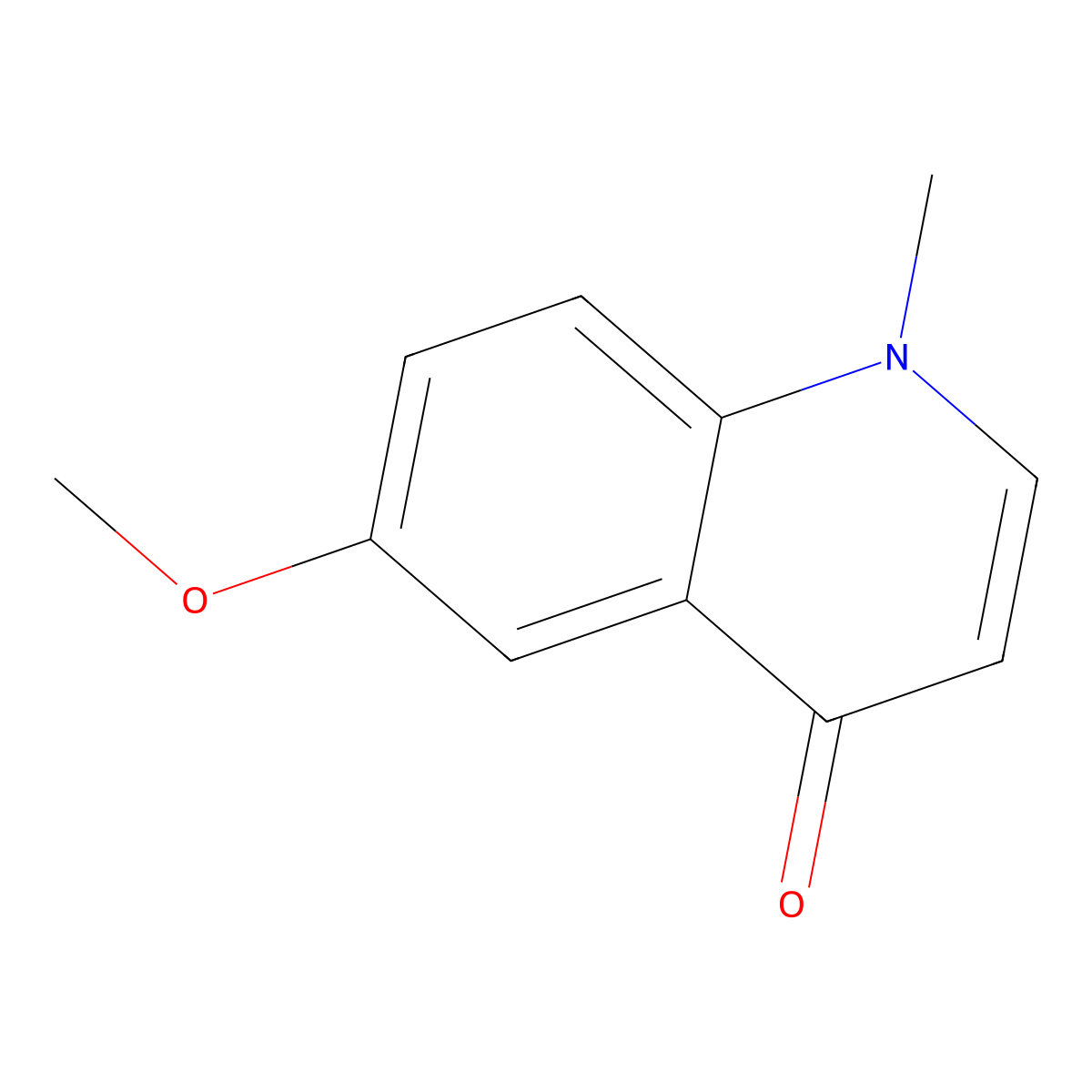 6-methoxy-1-methylquinolin-4(1H)-one molecular structure, CAS 1210898-48-8