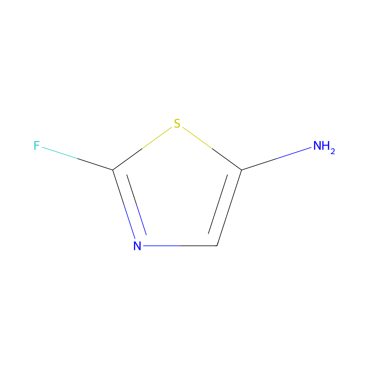 2-Fluoro-1,3-thiazol-5-amine molecular structure, CAS 1210907-99-5