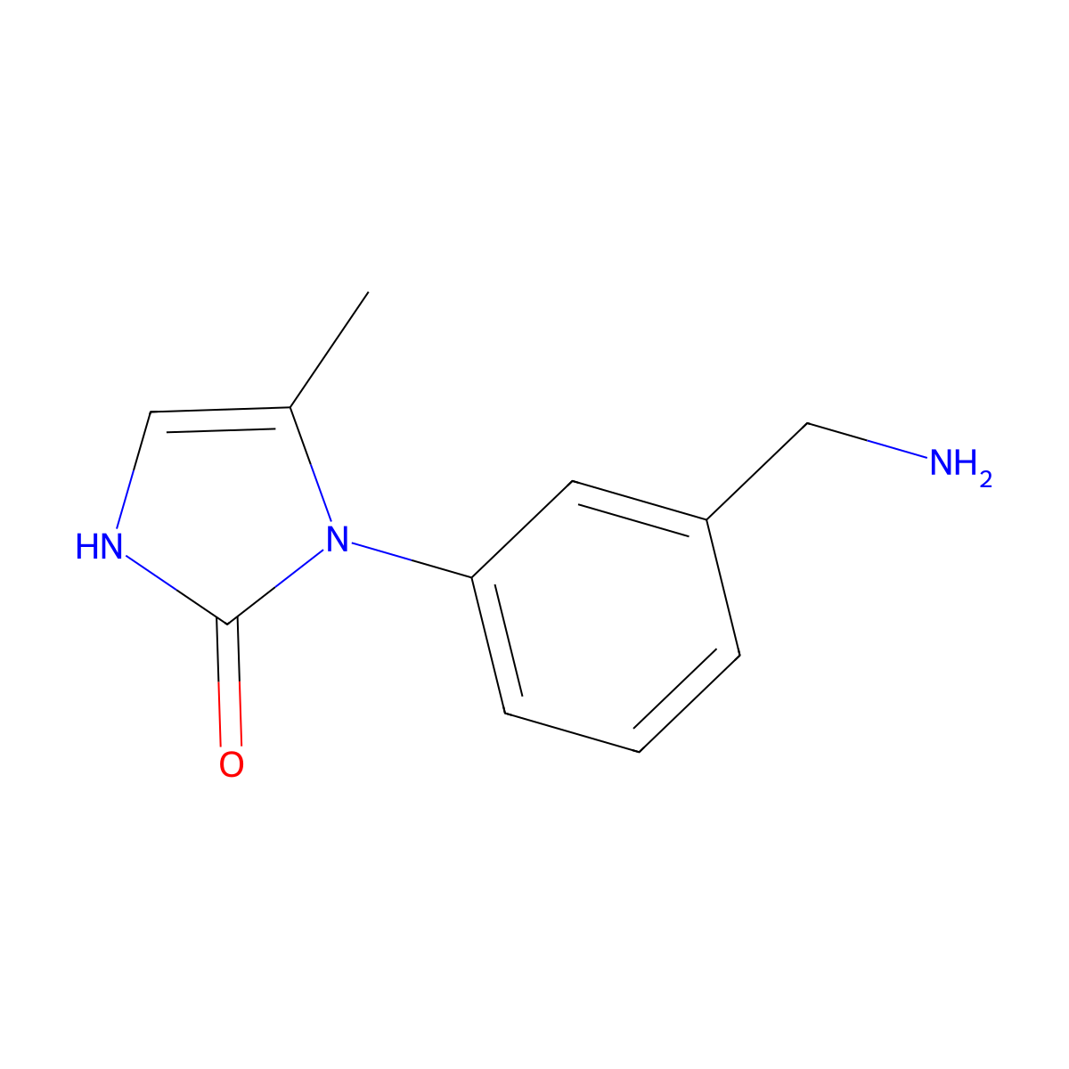 1-[3-(aminomethyl)phenyl]-5-methyl-2,3-dihydro-1H-imidazol-2-one molecular structure, CAS 1210923-33-3