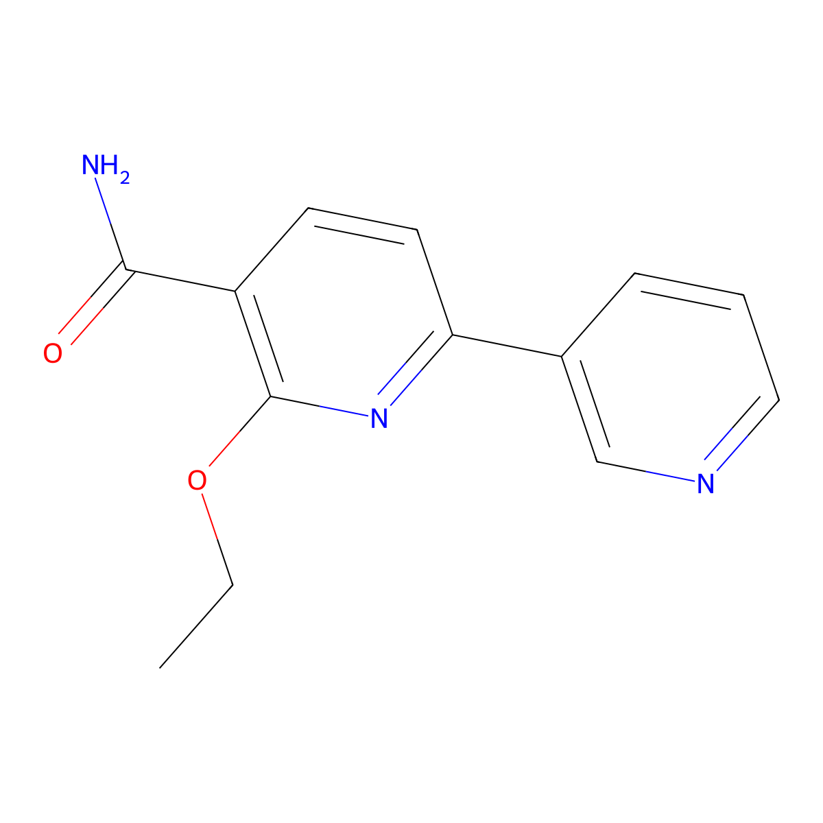 6-Ethoxy-2,3'-bipyridine-5-carboxamide molecular structure, CAS 1210923-64-0