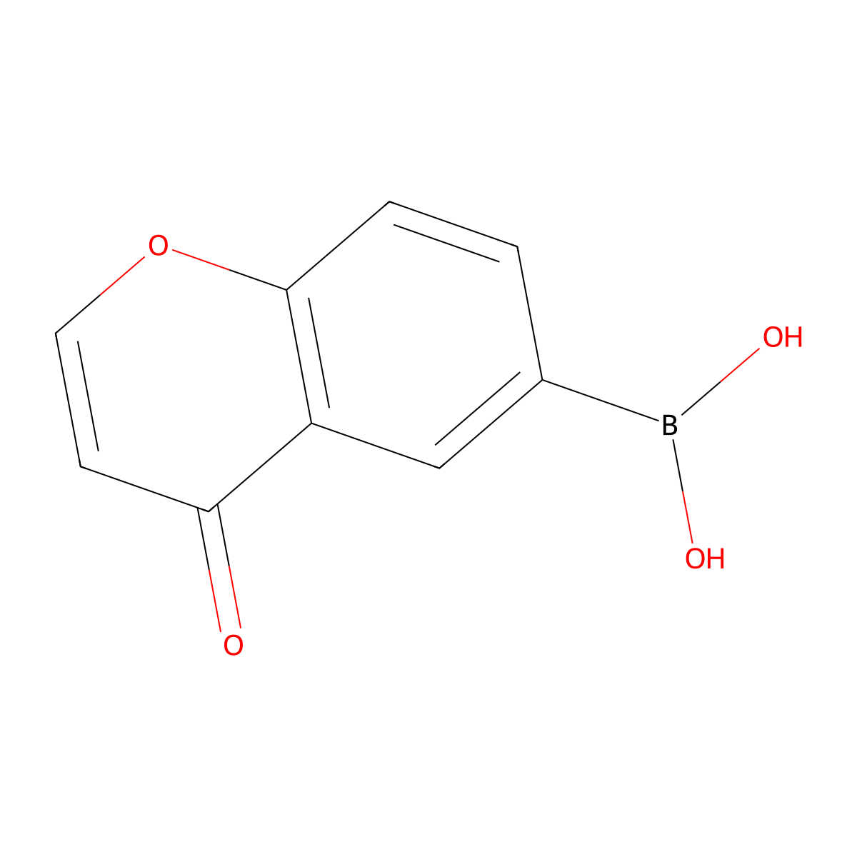 4-Oxo-4h-chromen-6-ylboronic acid molecular structure, CAS 1210925-93-1