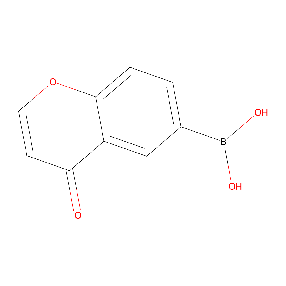 4-Oxo-4h-chromen-6-ylboronic acid molecular structure, CAS 1210925-93-1