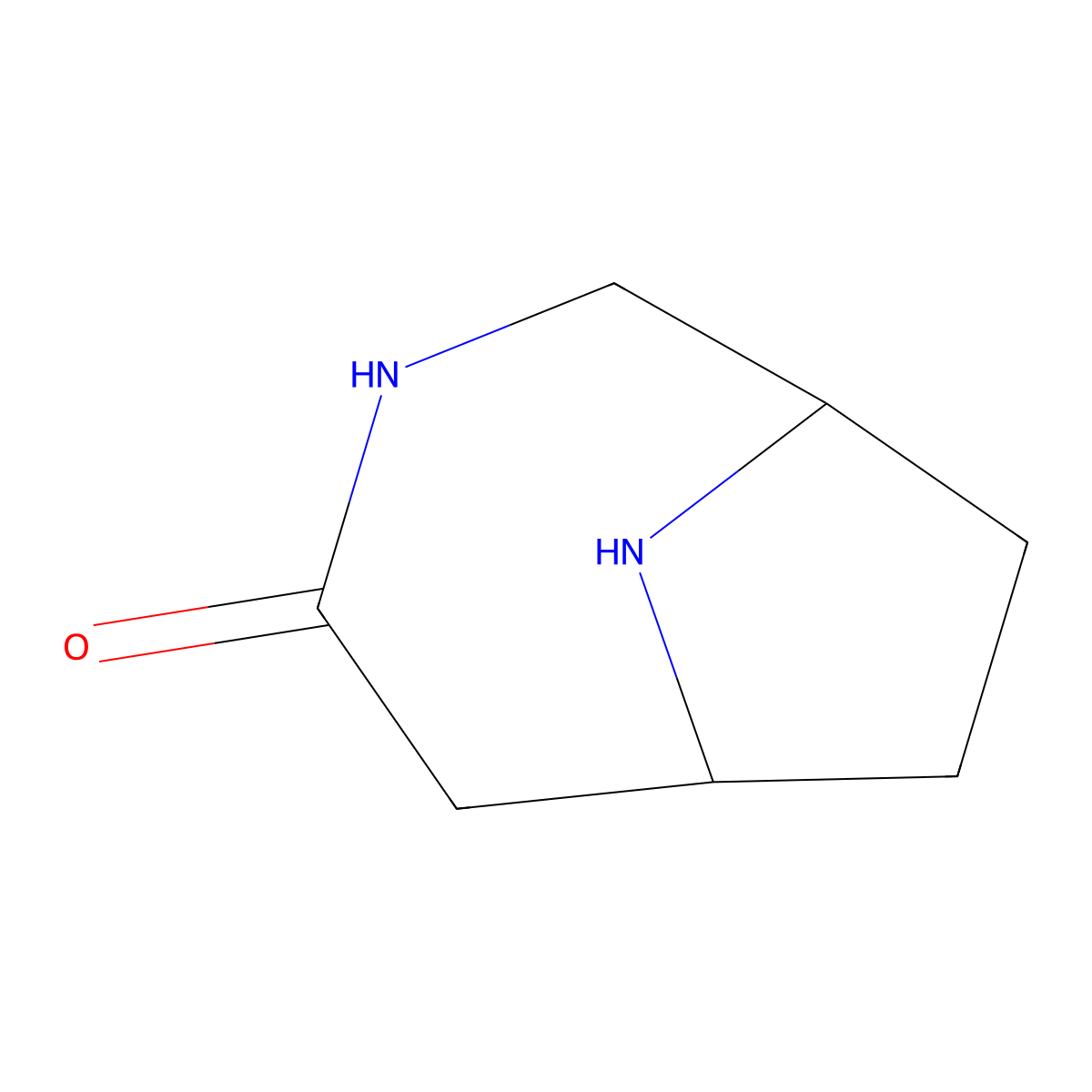 3,9-Diazabicyclo[4.2.1]nonan-4-one molecular structure, CAS 1210963-09-9