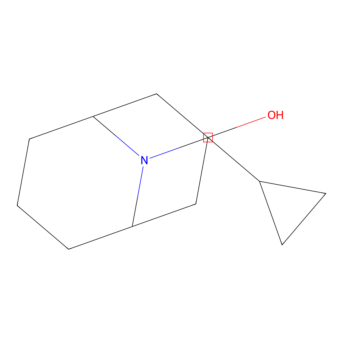 9-(Cyclopropylmethyl)-9-azabicyclo[3.3.1]nonan-3-ol molecular structure, CAS 1210972-63-6