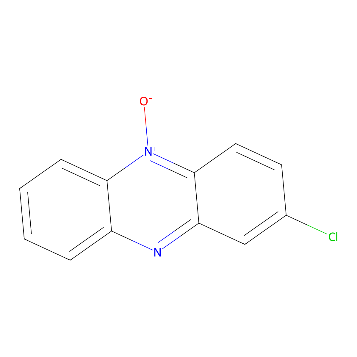 2-Chlorophenazine 5-oxide molecular structure, CAS 1211-09-2