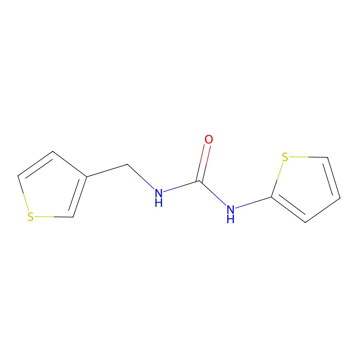 1-(Thiophen-2-yl)-3-(thiophen-3-ylmethyl)urea molecular structure, CAS 1211086-70-2