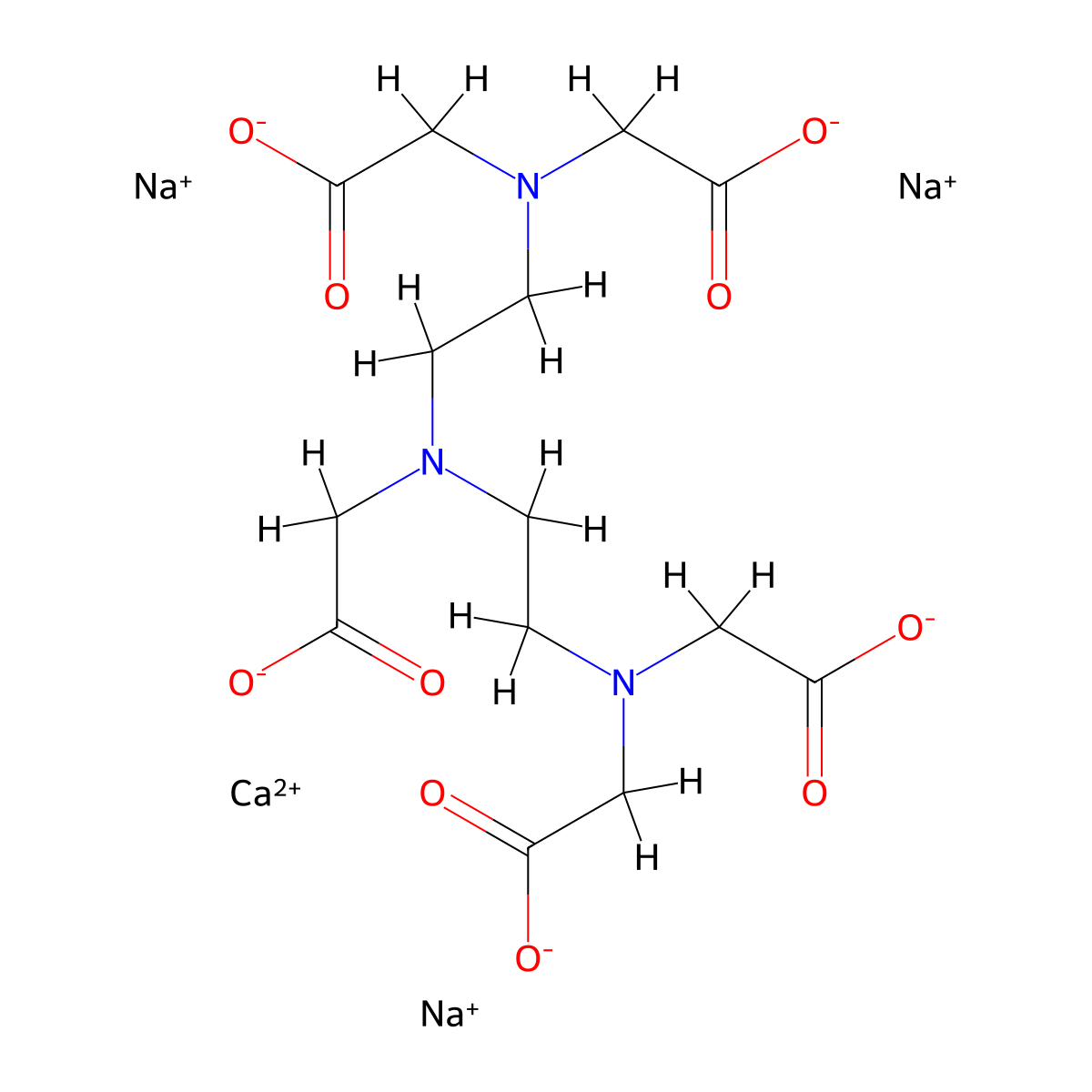 Pentetate Calcium Trisodium molecular structure, CAS 12111-24-9