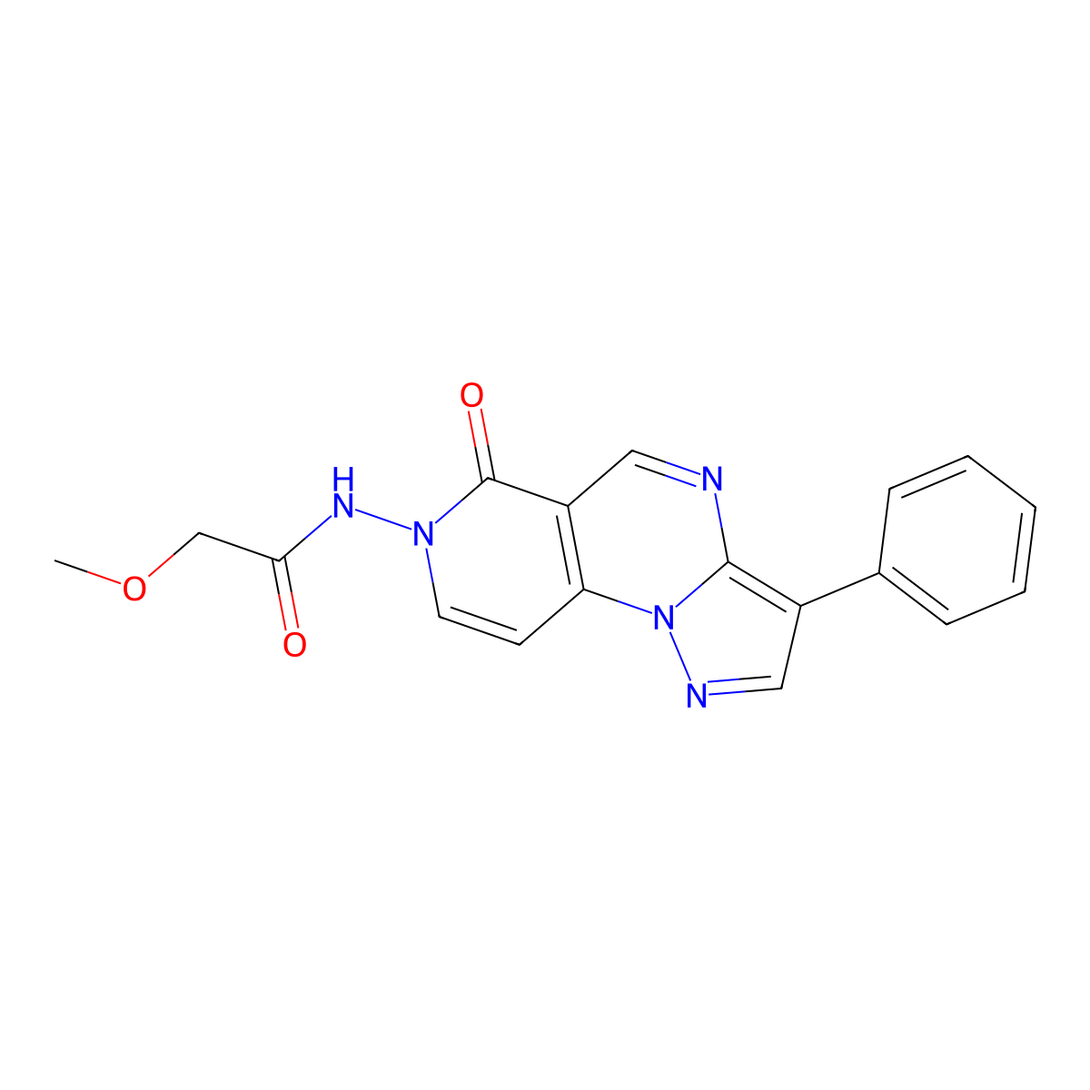 2-methoxy-N-(6-oxo-3-phenylpyrazolo[1,5-a]pyrido[3,4-e]pyrimidin-7(6H)-yl)acetamide molecular structure, CAS 1211113-32-4