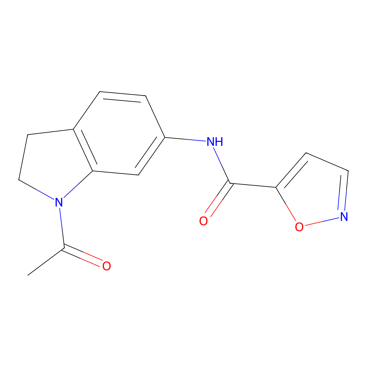 N-(1-acetylindolin-6-yl)isoxazole-5-carboxamide molecular structure, CAS 1211119-84-4