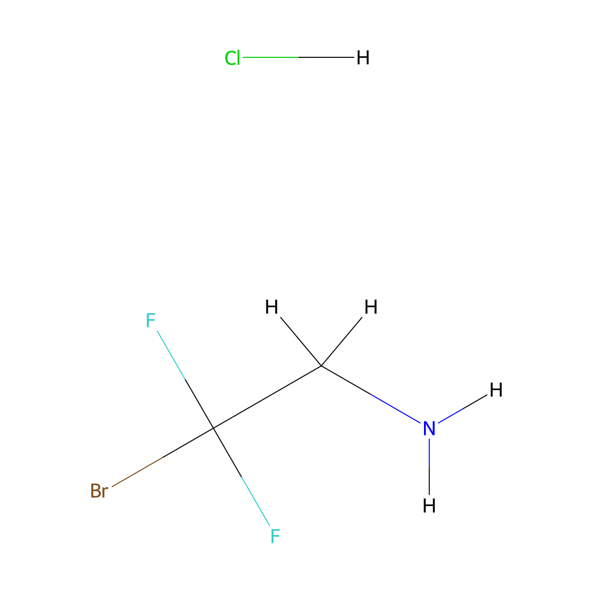 2-Bromo-2,2-difluoroethan-1-amine hydrochloride molecular structure, CAS 1211120-17-0