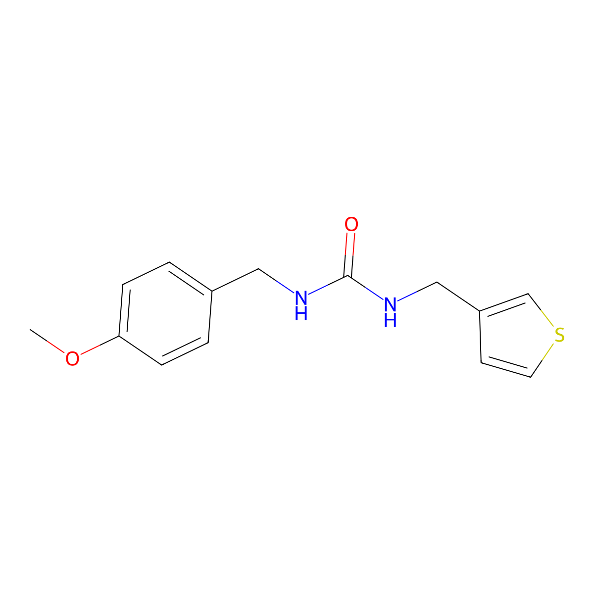 1-(4-Methoxybenzyl)-3-(thiophen-3-ylmethyl)urea molecular structure, CAS 1211143-14-4