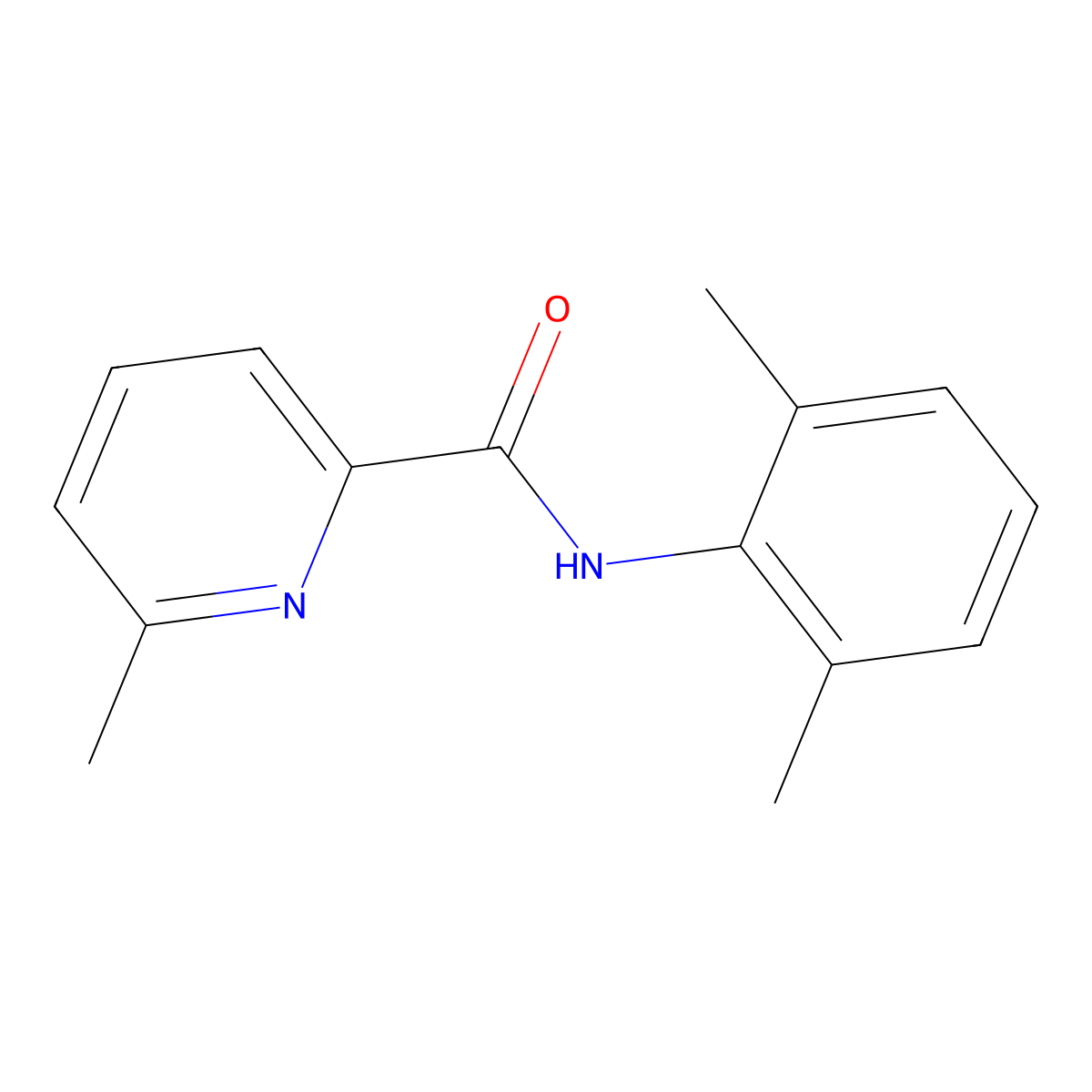N-(2,6-Dimethylphenyl)-6-methyl-2-pyridinecarboxamide molecular structure, CAS 1211147-34-0