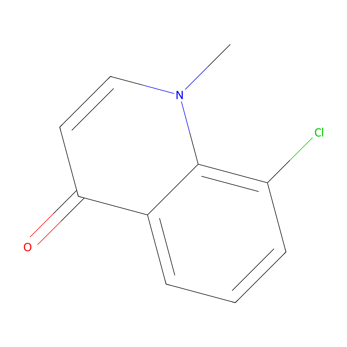 8-Chloro-1-methylquinolin-4(1H)-one molecular structure, CAS 1211184-18-7