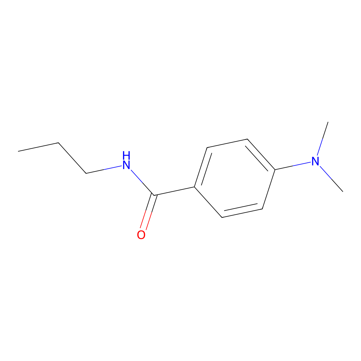 4-(dimethylamino)-N-propylbenzamide molecular structure, CAS 1211192-42-5