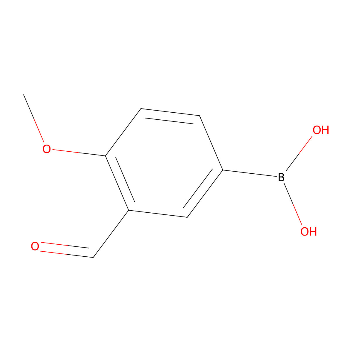 (3-Formyl-4-methoxyphenyl)boronic acid molecular structure, CAS 121124-97-8