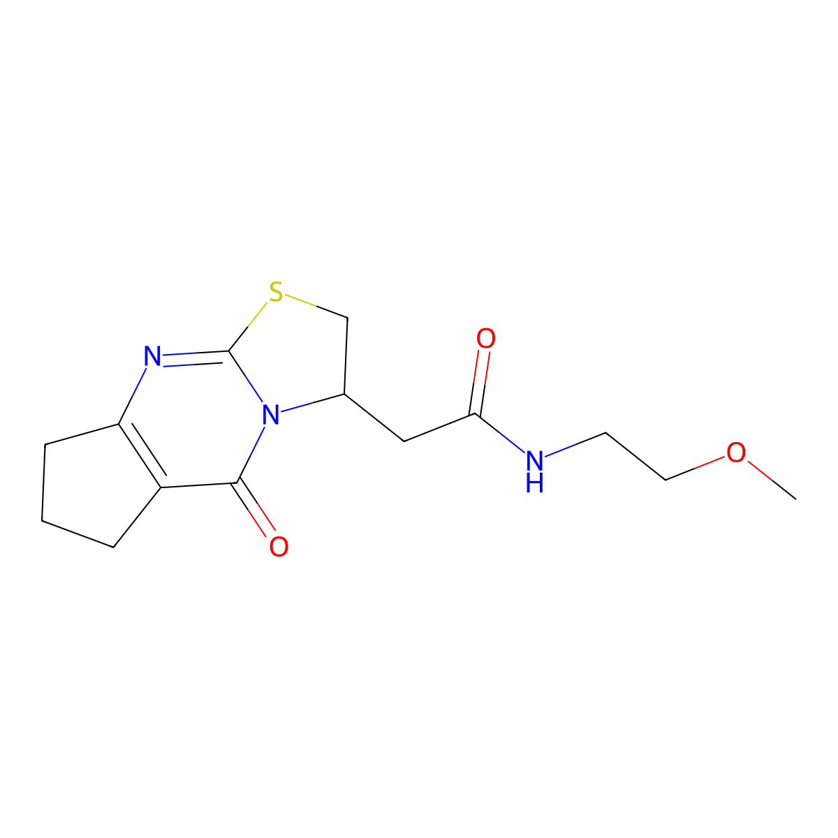 N-(2-methoxyethyl)-2-{2-oxo-10-thia-1,8-diazatricyclo[7.3.0.0^{3,7}]dodeca-3(7),8-dien-12-yl}acetamide molecular structure, CAS 1211243-02-5