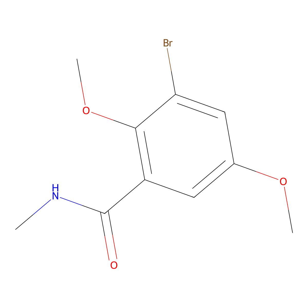 3-bromo-2,5-dimethoxy-N-methylbenzamide molecular structure, CAS 1211245-09-8