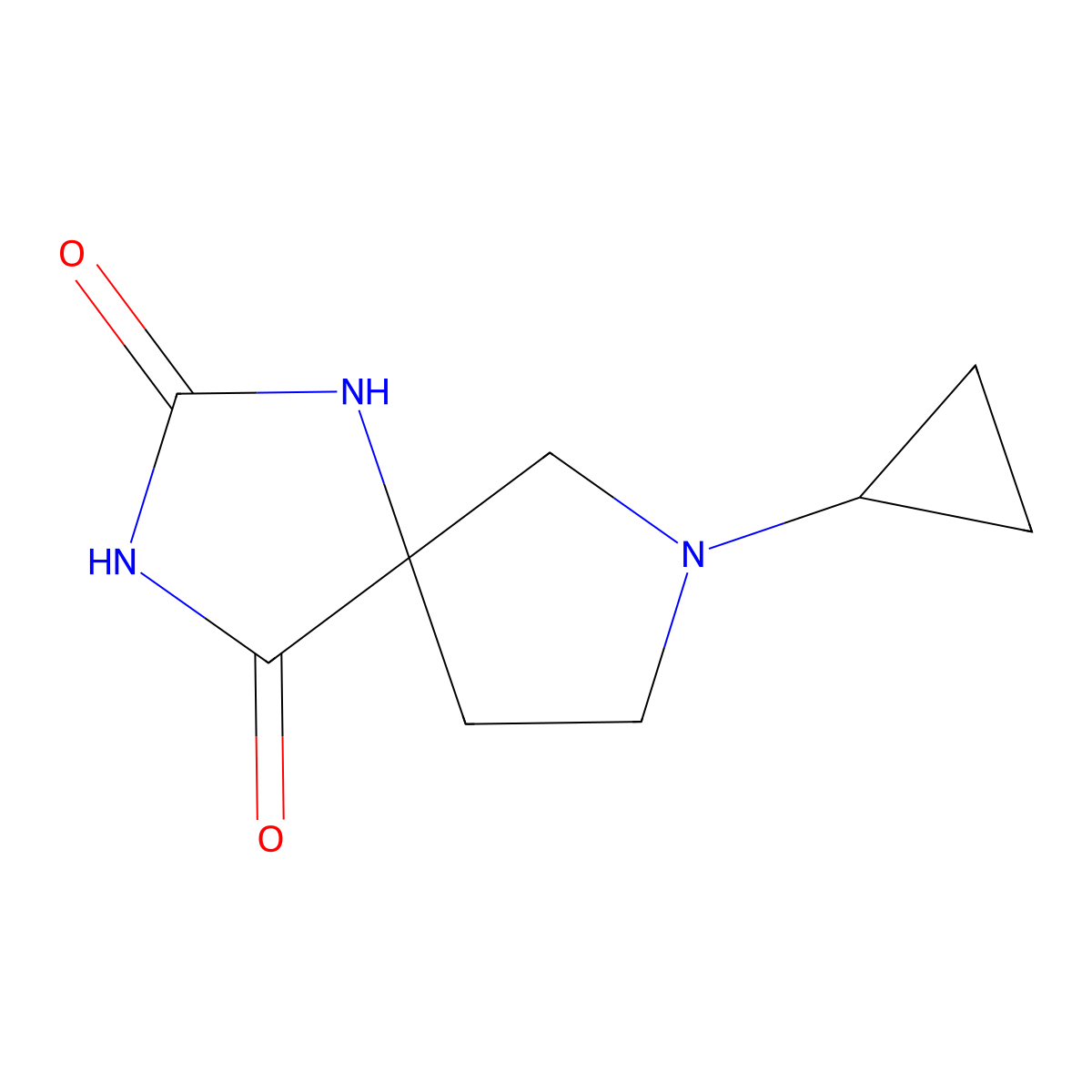7-Cyclopropyl-1,3,7-triazaspiro[4.4]nonane-2,4-dione molecular structure, CAS 1211307-64-0