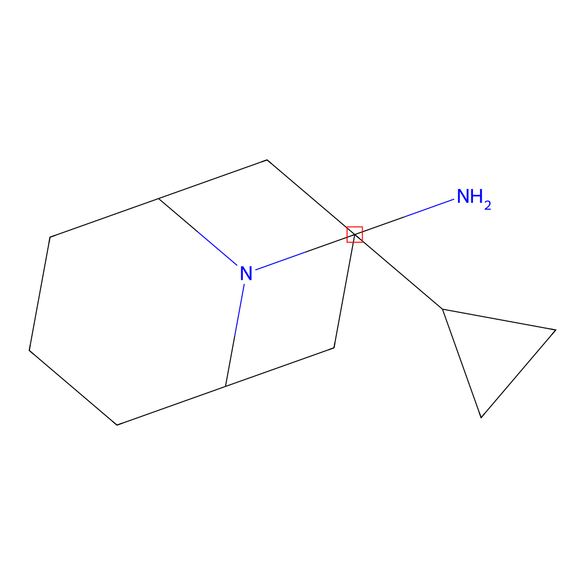 9-(Cyclopropylmethyl)-9-azabicyclo[3.3.1]nonan-3-amine molecular structure, CAS 1211338-98-5