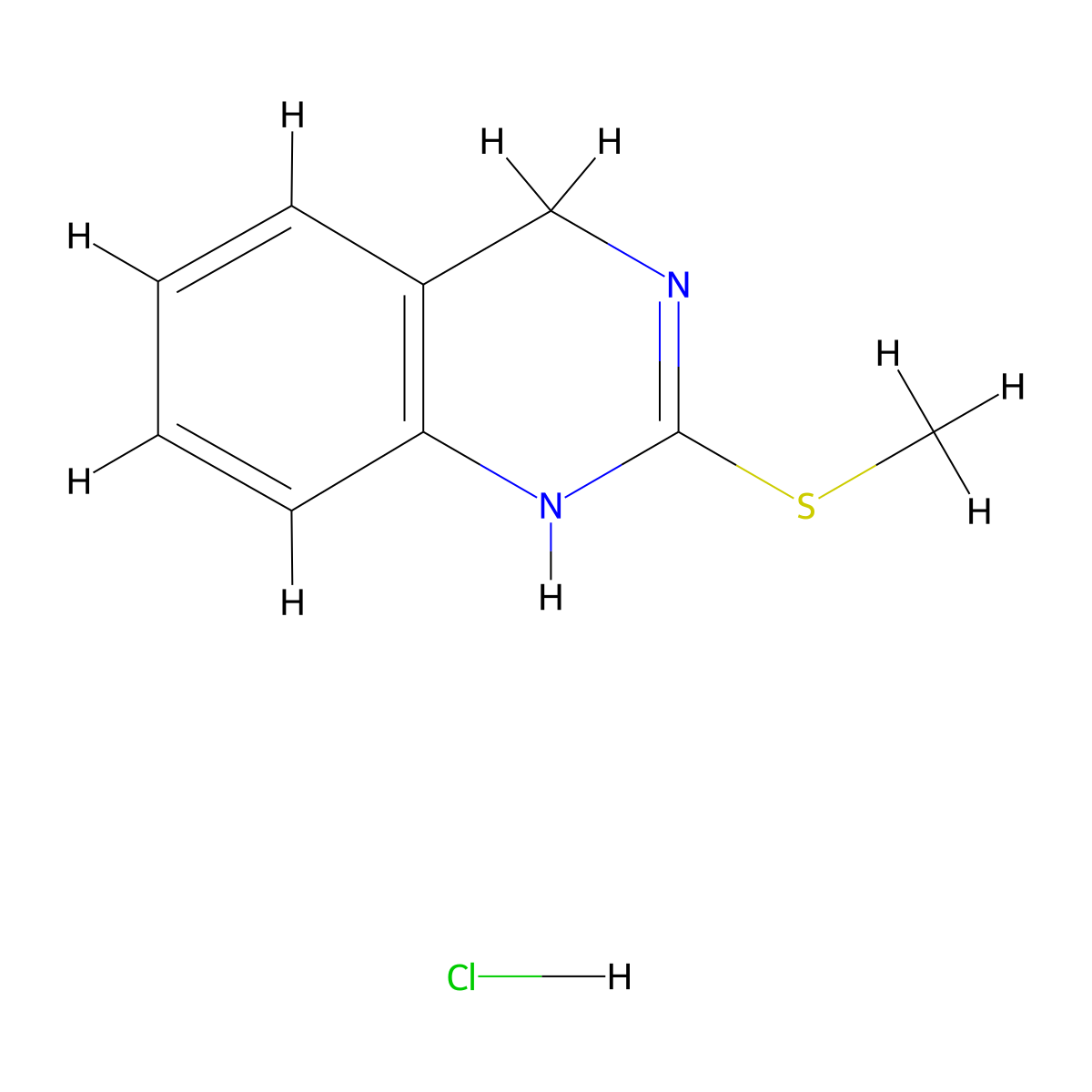 2-(Methylsulfanyl)-1,4-dihydroquinazoline hydrochloride molecular structure, CAS 1211342-26-5