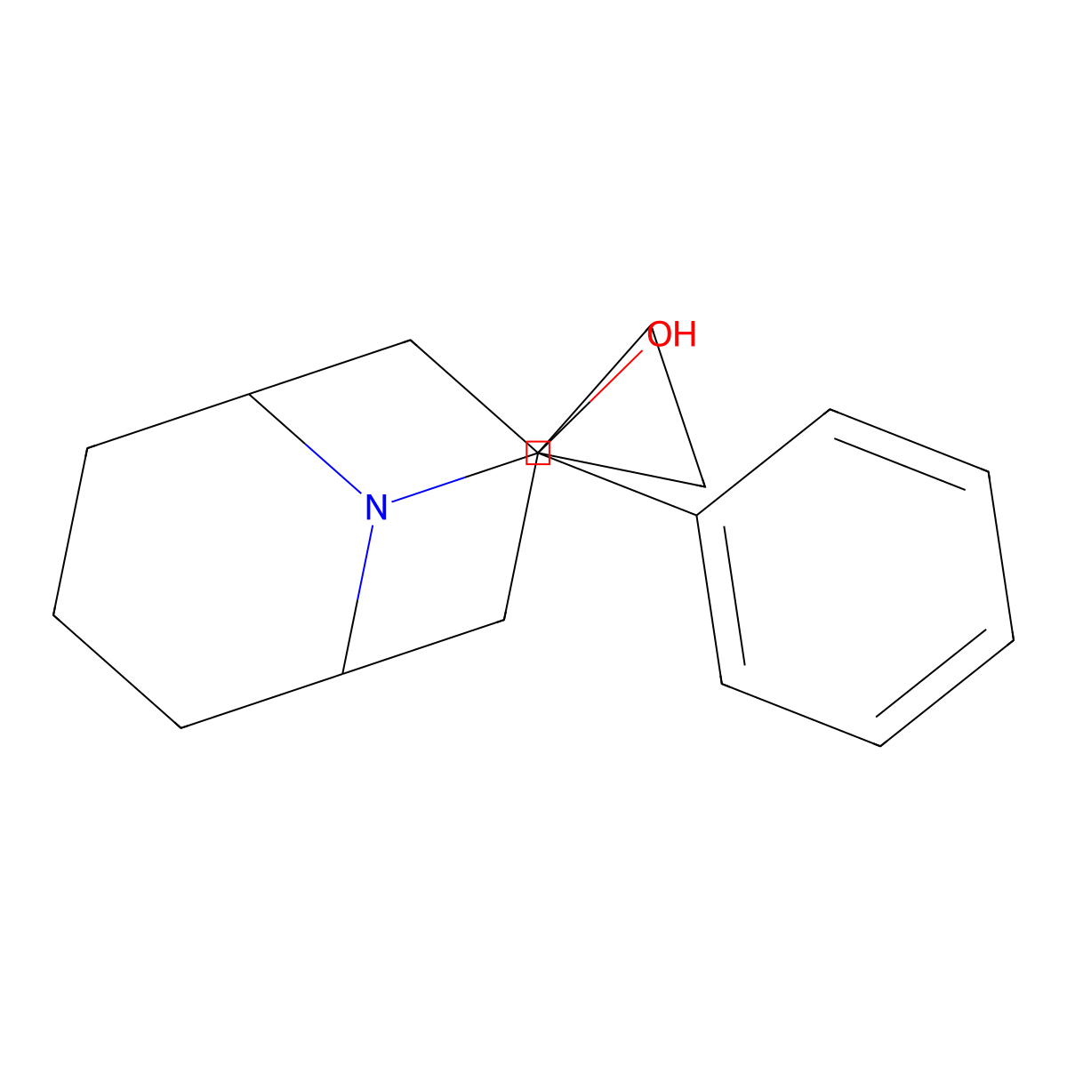 9-Cyclopropyl-3-phenyl-9-azabicyclo[3.3.1]nonan-3-ol molecular structure, CAS 1211356-87-4