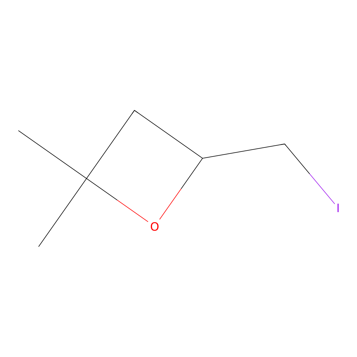 4-(Iodomethyl)-2,2-dimethyloxetane molecular structure, CAS 121137-97-1