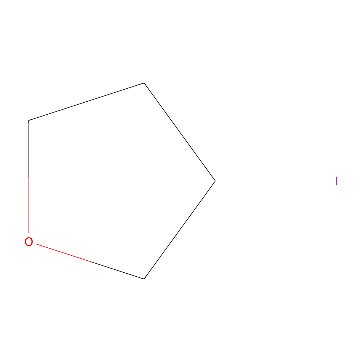 3-Iodotetrahydrofuran molecular structure, CAS 121138-01-0