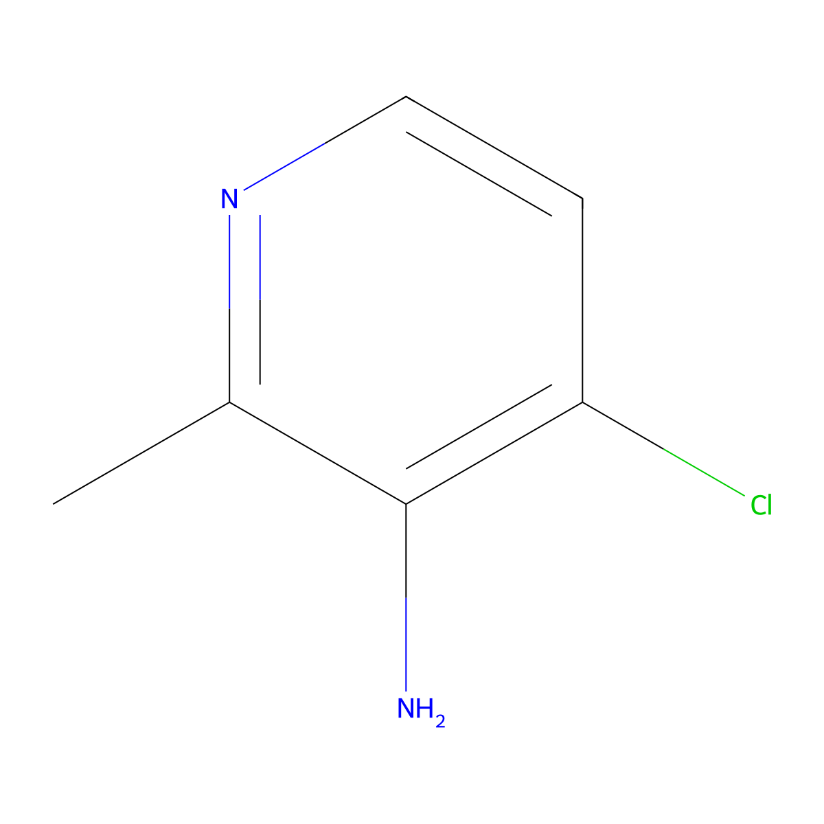 4-Chloro-2-methylpyridin-3-amine molecular structure, CAS 1211399-74-4