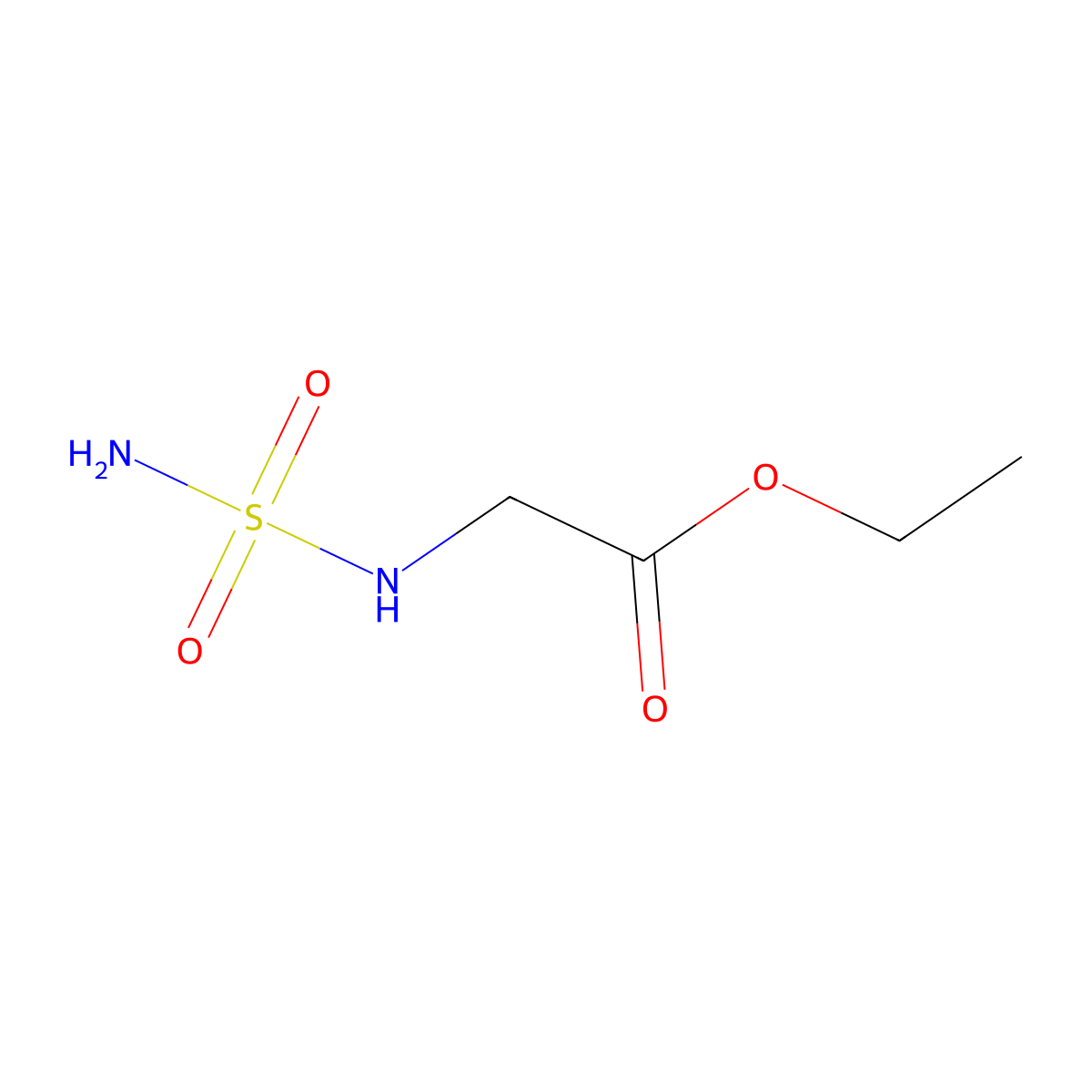 Ethyl sulfamoylglycinate molecular structure, CAS 121142-92-5