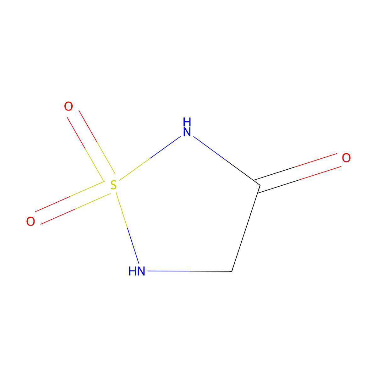 1,2,5-Thiadiazolidin-3-one 1,1-dioxide molecular structure, CAS 121142-96-9