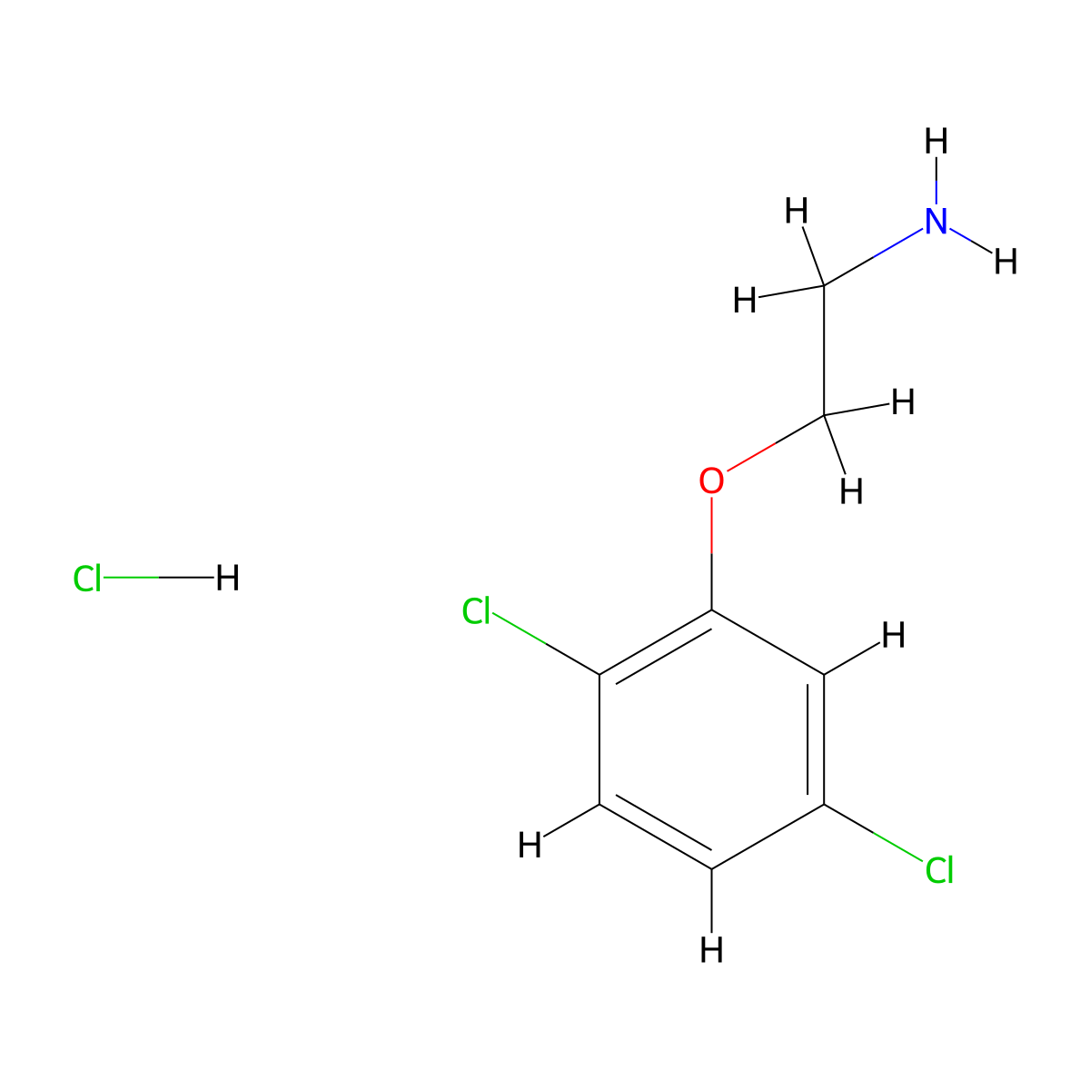 [2-(2,5-Dichlorophenoxy)ethyl]amine hydrochloride molecular structure, CAS 1211428-89-5