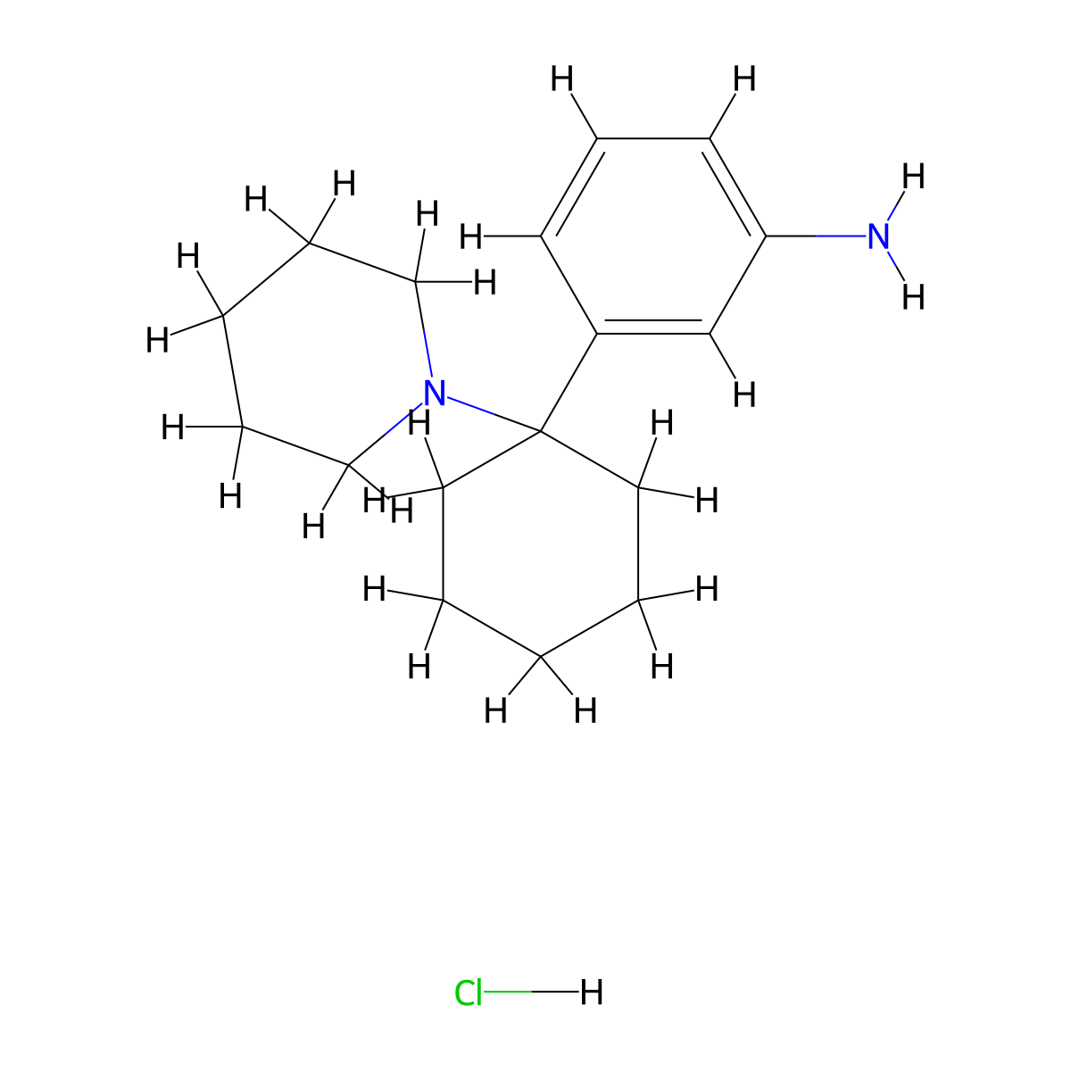 3-(Piperidylcyclohexyl)aniline hydrochloride molecular structure, CAS 1211430-30-6