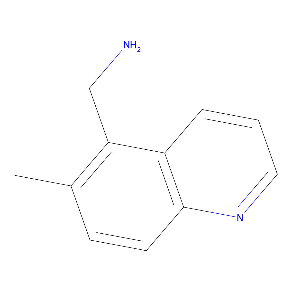 (6-Methylquinolin-5-yl)methanamine molecular structure, CAS 1211430-40-8