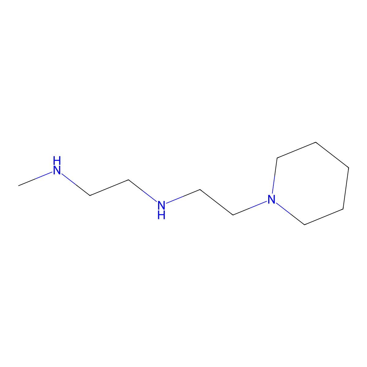 [2-(Methylamino)ethyl][2-(piperidin-1-YL)ethyl]amine molecular structure, CAS 1211445-99-6