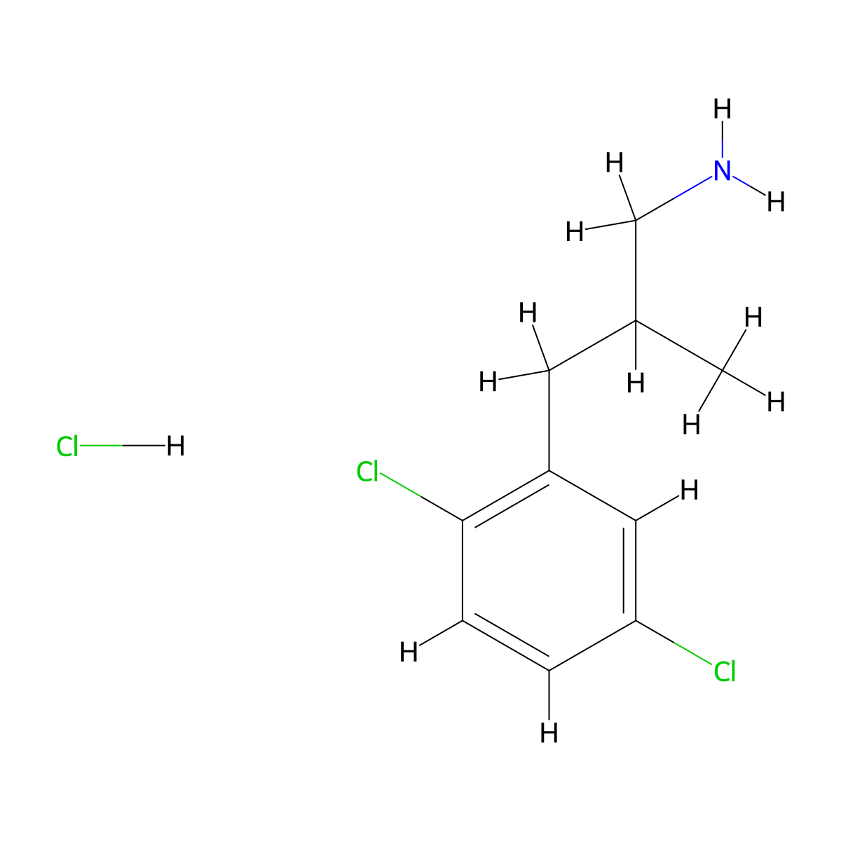 [3-(2,5-Dichlorophenyl)-2-methylpropyl]amine hydrochloride molecular structure, CAS 1211449-69-2