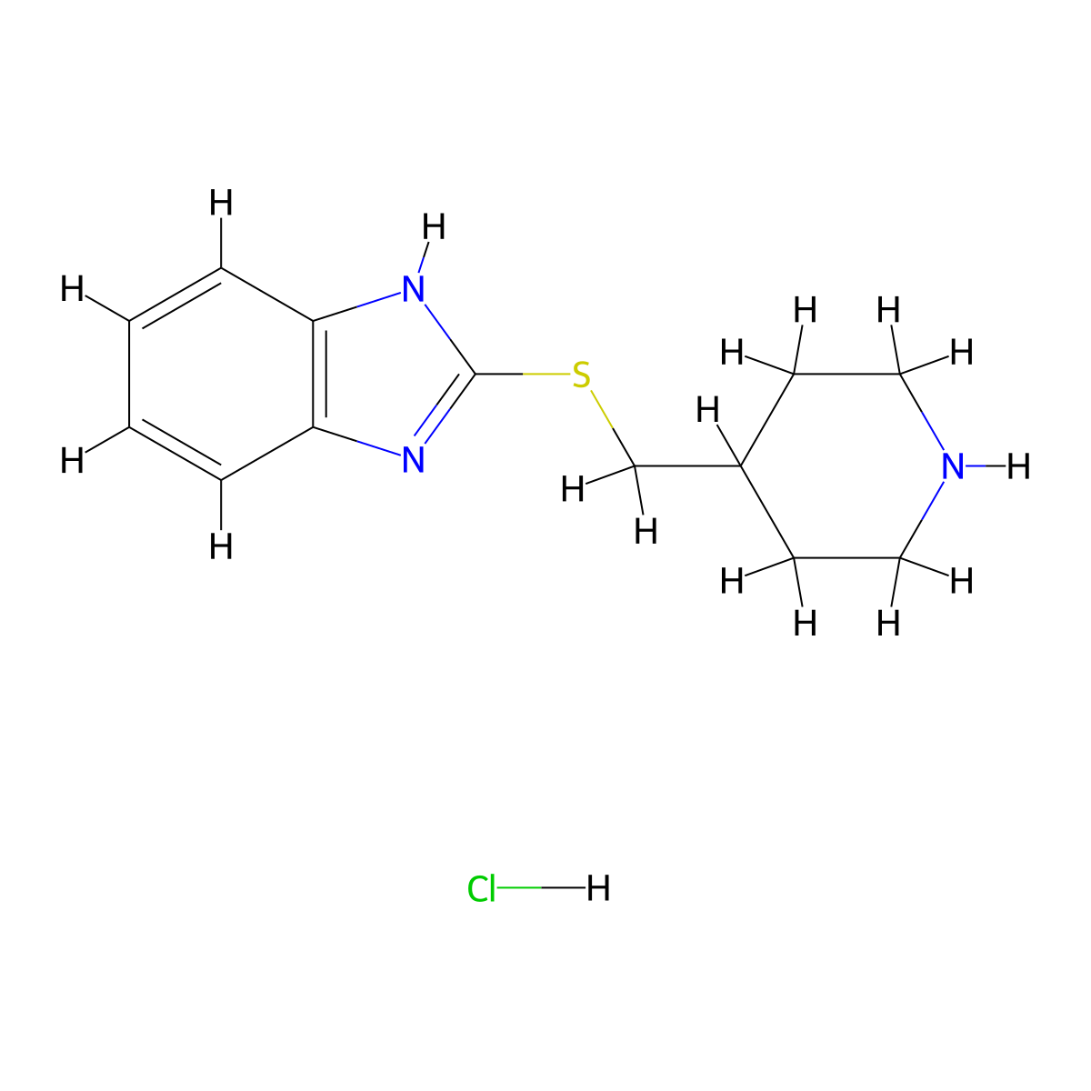 2-((piperidin-4-ylmethyl)thio)-1H-benzo[d]imidazole hydrochloride molecular structure, CAS 1211450-86-0