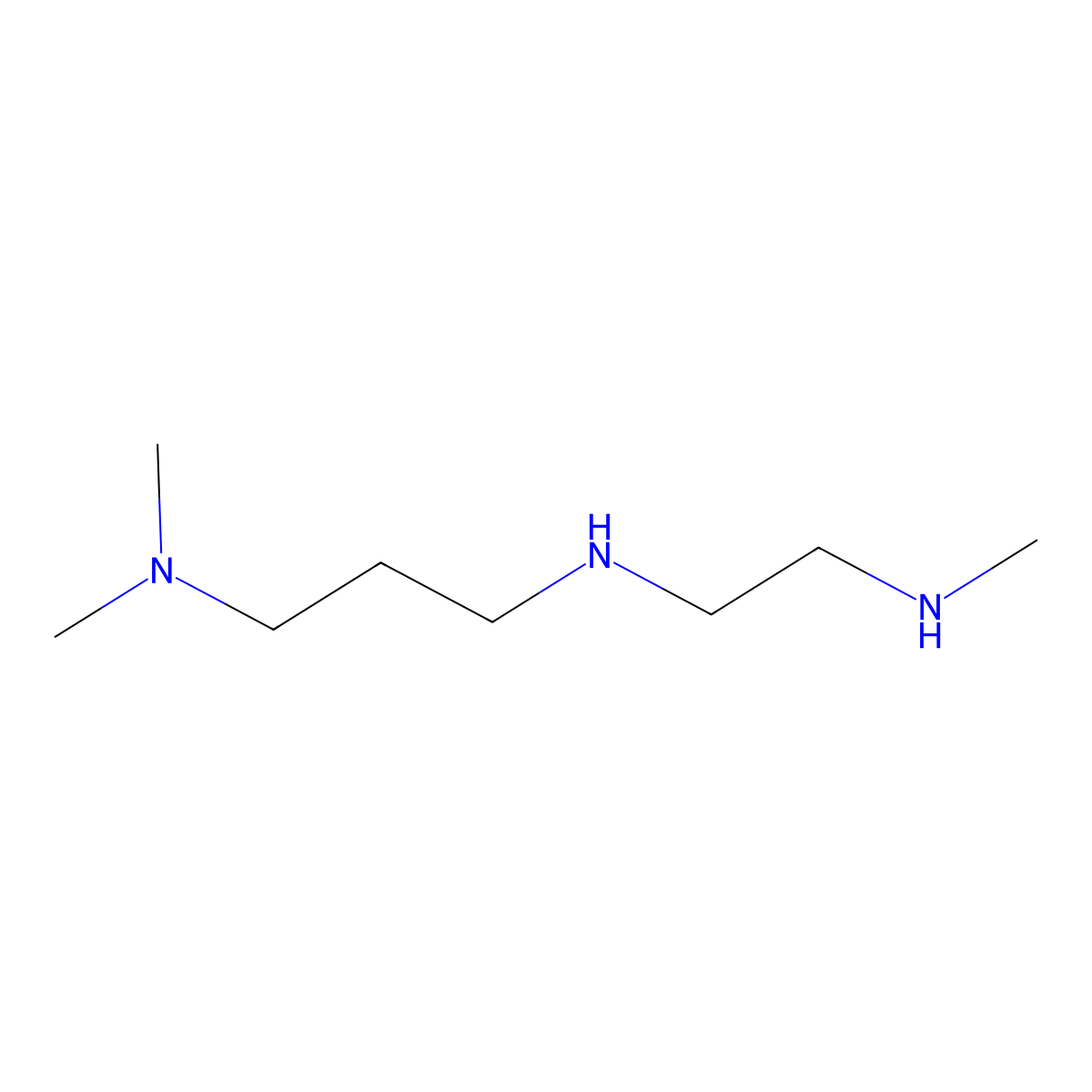 (2-{[3-(Dimethylamino)propyl]amino}ethyl)(methyl)amine molecular structure, CAS 1211452-85-5