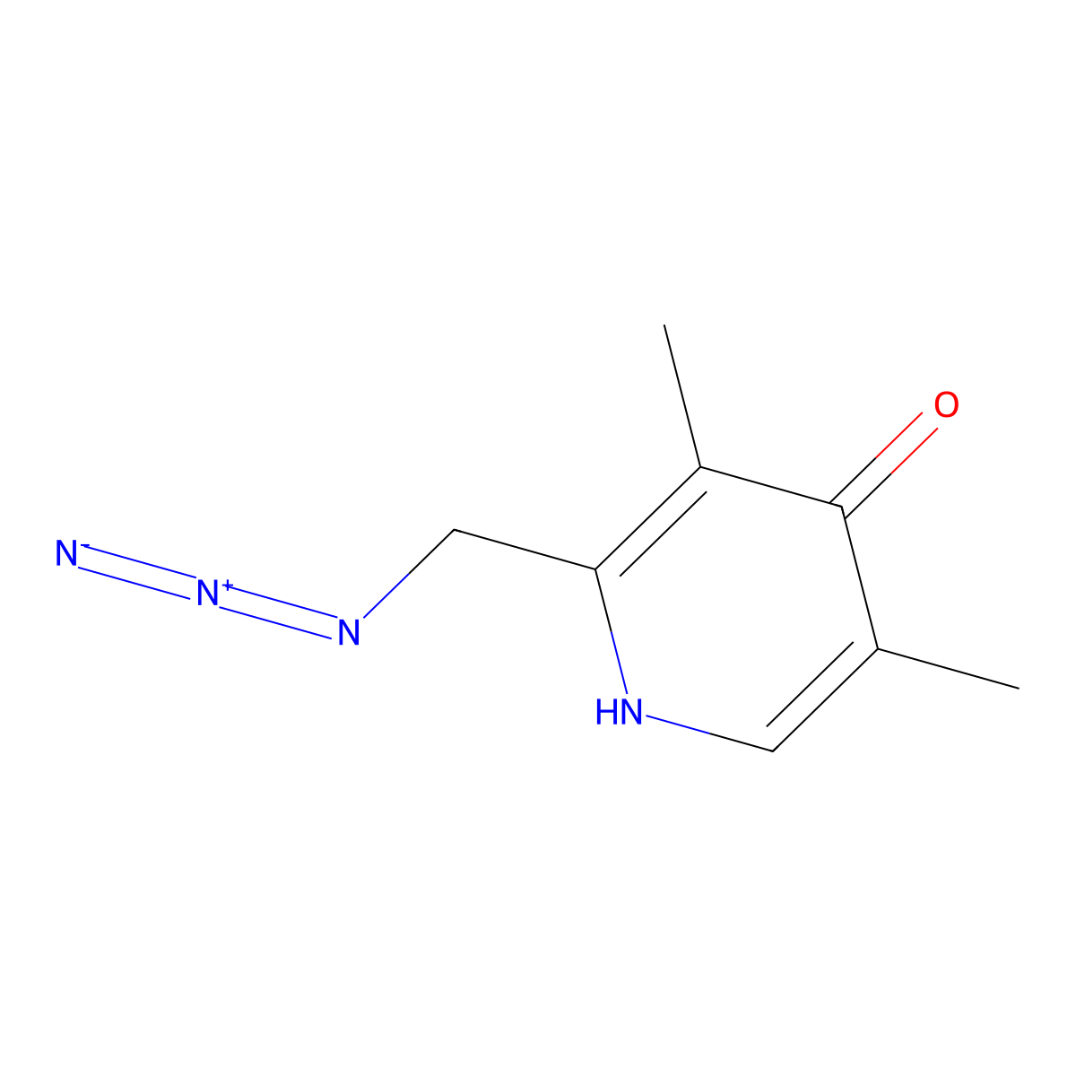 2-(Azidomethyl)-3,5-dimethylpyridin-4-ol molecular structure, CAS 1211462-01-9