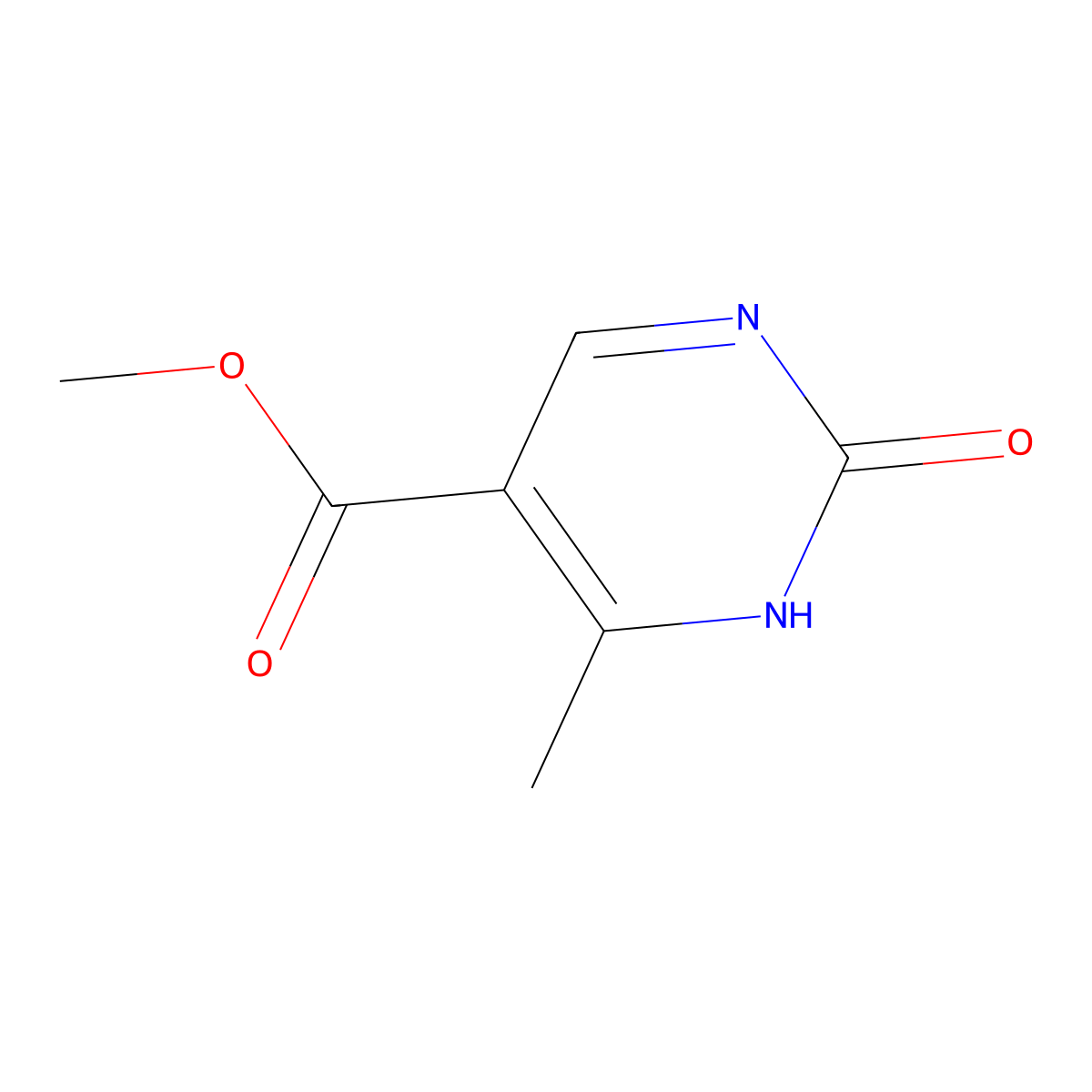 Methyl 2-hydroxy-4-methylpyrimidine-5-carboxylate molecular structure, CAS 1211464-12-8