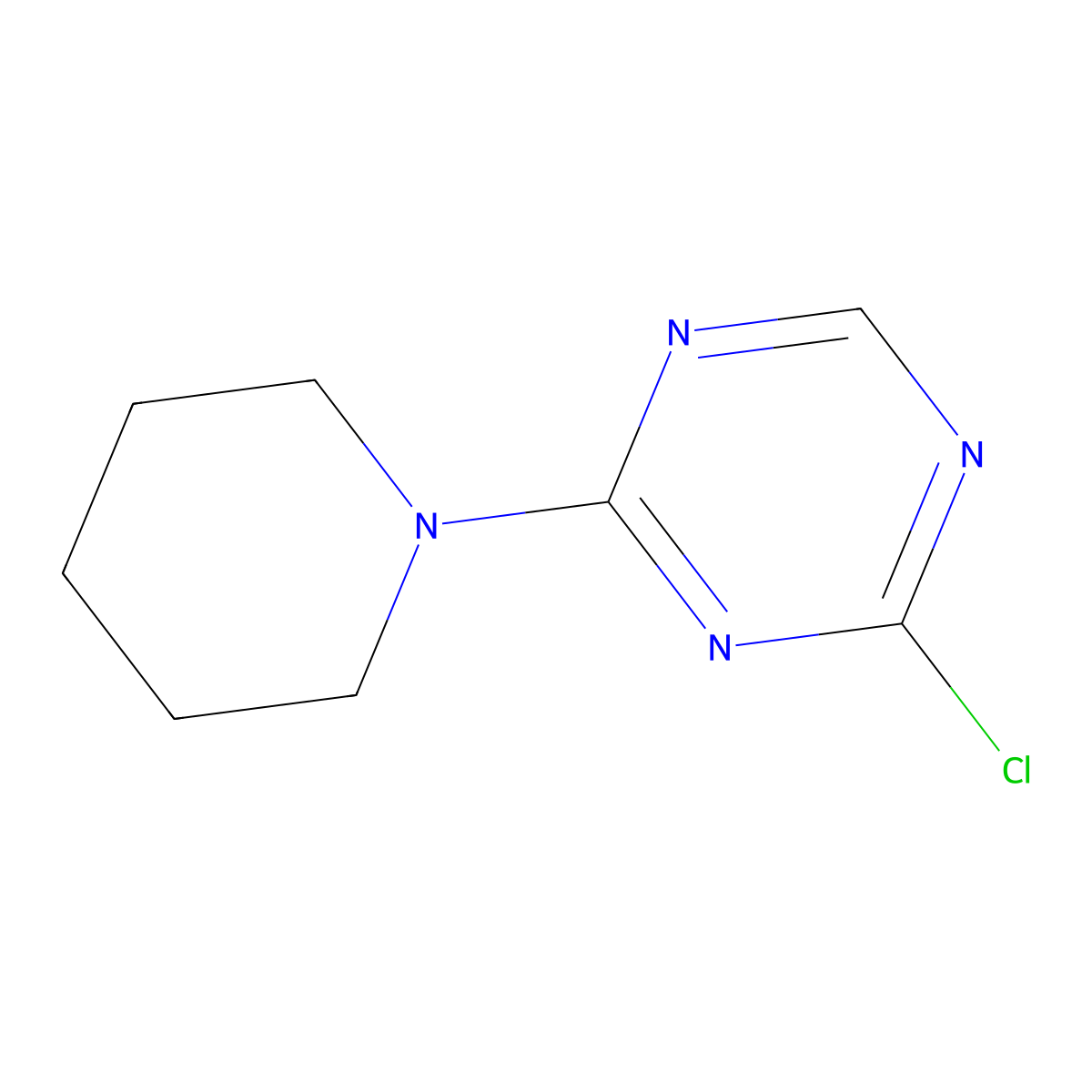 2-Chloro-4-(piperidin-1-YL)-1,3,5-triazine molecular structure, CAS 1211469-97-4