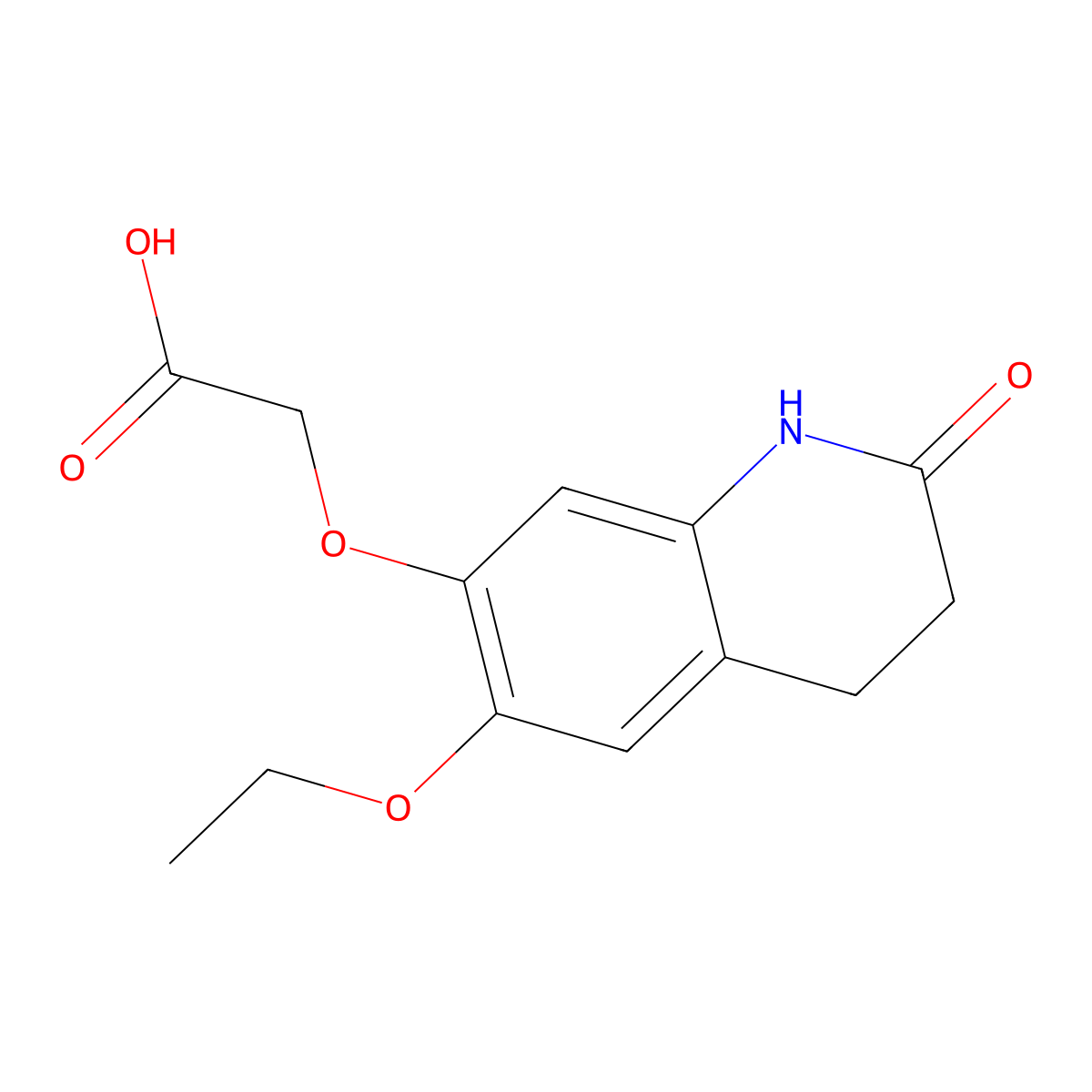 [(6-Ethoxy-2-oxo-1,2,3,4-tetrahydroquinolin-7-yl)oxy]acetic acid molecular structure, CAS 1211471-14-5