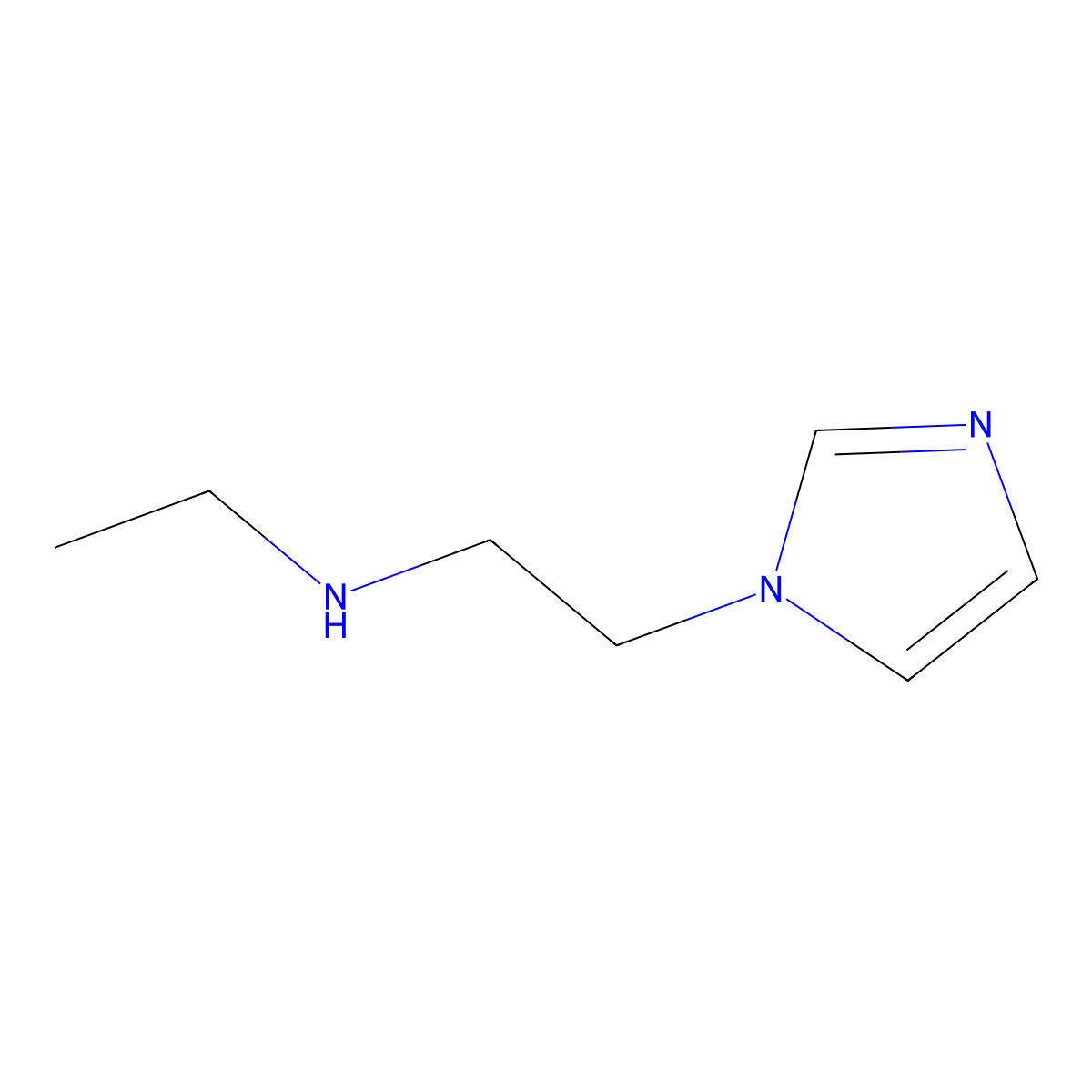 N-Ethyl-2-(1-imidazolyl)ethanamine molecular structure, CAS 1211472-59-1
