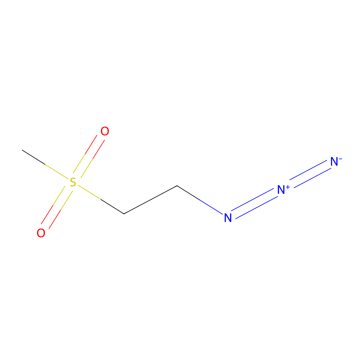 1-Azido-2-(methylsulfonyl)ethane molecular structure, CAS 1211474-41-7